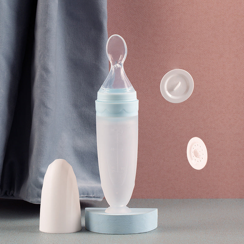 Biberon Distributeur de Purée en Silicone – Gourde de Nourrissage Anti-Fuite pour Bébé | Repas Facile & Hygiénique