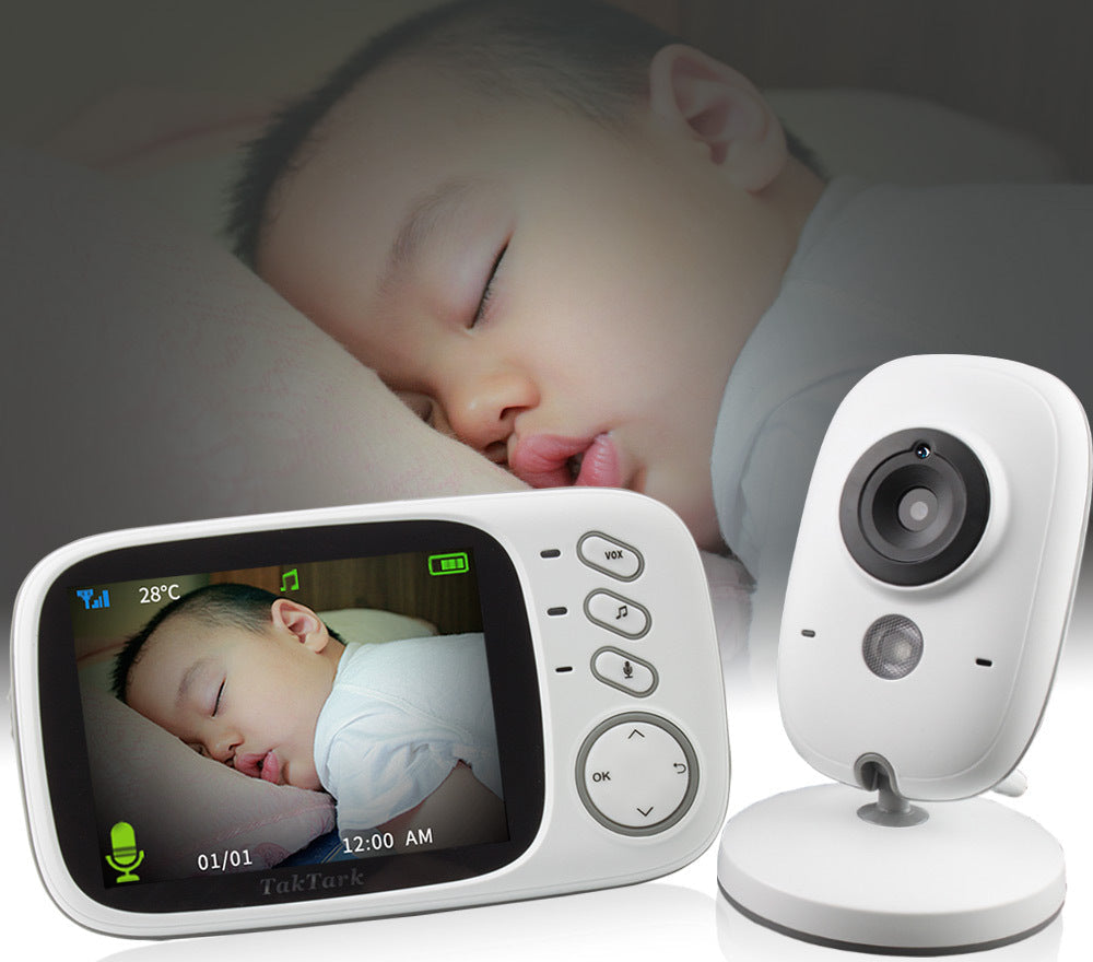 Babyphone Vidéo 3.2’’ VB603 – Vision Nocturne, Température, Interphone & Musiques intégrées