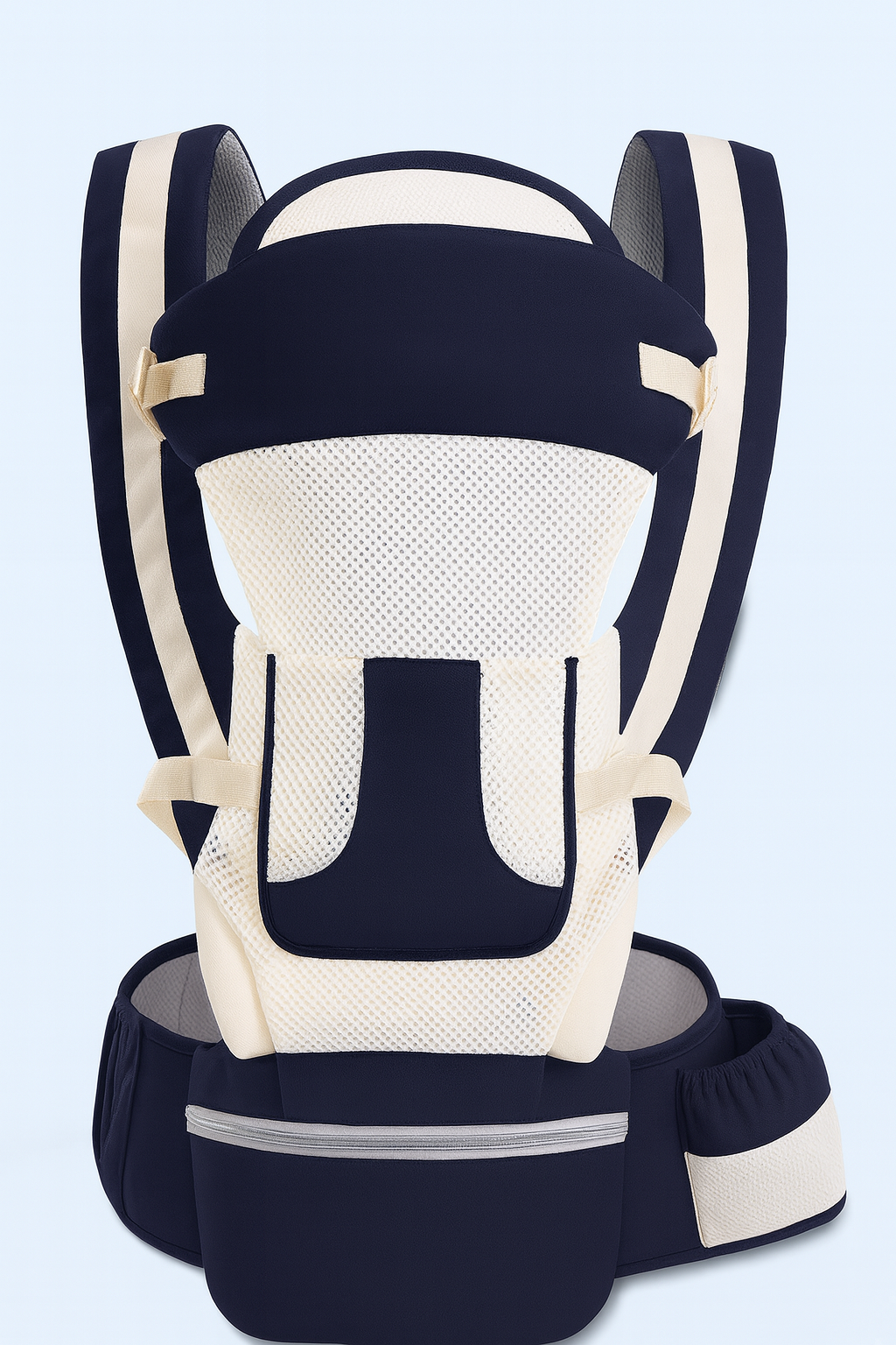 Porte-Bébé Ergonomique 3-en-1 avec Siège – Confort Bébé & Soulagement du Dos